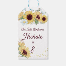 Invitation d'anniversaire de tournesol, 8e anniver