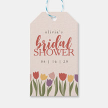 Invitation de Baby Shower aux Tulipes