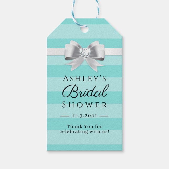 Étiquettes-cadeau Invitation de la mariée de Mint & Co. (Devant)
