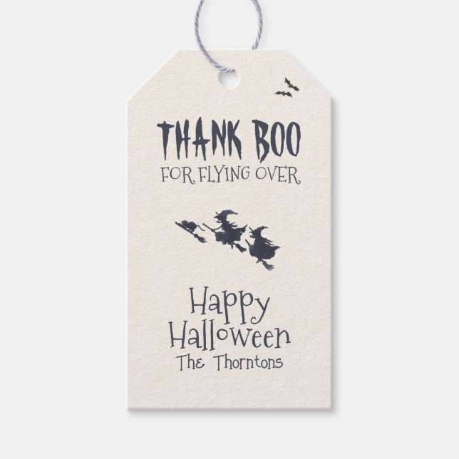 Étiquettes-cadeau Invitation du Costume d'Halloween (Devant)