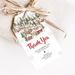 Étiquettes-cadeau It Take a Village Baby shower Favoriser Tags