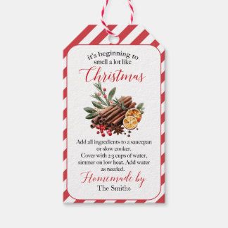 Étiquettes-cadeau It's Beginning to Smell Like Christmas Potpourri 