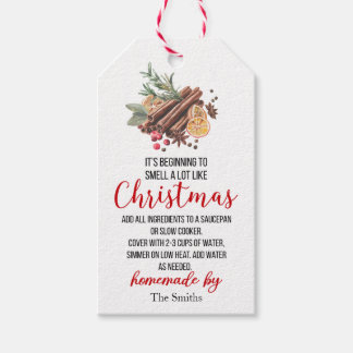 Étiquettes-cadeau It's Beginning to Smell Like Christmas Potpourri 