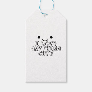 Étiquettes-cadeau J'adore tout ce qui est mignon