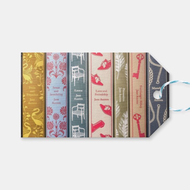 Étiquettes-cadeau Jane Austen's Novels (Devant (Horizontal))