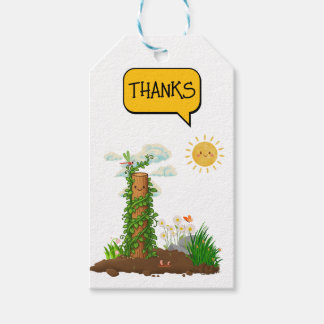 Étiquettes-cadeau Jardin ensoleillé Pun Plante grimpante Totem Enfan