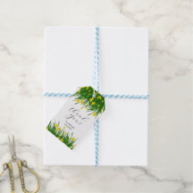 Jardin Floral Jaune Aquarelle Mariage Blanc