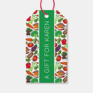 Étiquettes-cadeau Jardin végétal Produire Légumes de marché écologiq