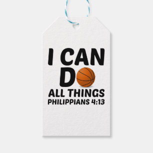 ÉTIQUETTES-CADEAU JE PEUX FAIRE TOUTES LES CHOSES BASKETBALL