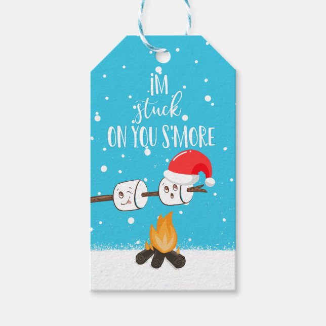Étiquettes-cadeau Je suis coincé sur ta blague plus drôle Noël (Devant)