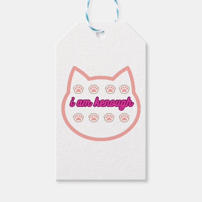 Étiquettes-cadeau Je suis kassez t-shert cat (Devant)