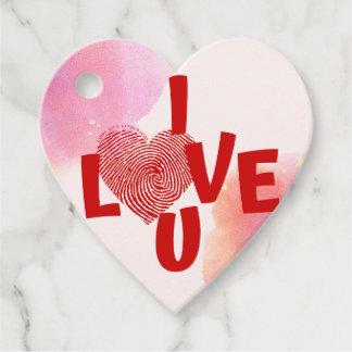 Étiquettes Cadeau je t'aime