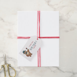 Étiquettes-cadeau Je t'aime Béatir beaucoup Teddy Bear Saint Valenti