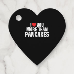 Étiquettes Cadeau Je t'aime plus que les crêpes Citation drôle et ro