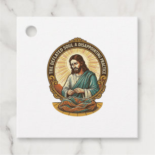 Étiquettes Cadeau Jésus Balle De Yoga Complètement Dégonflée Humour