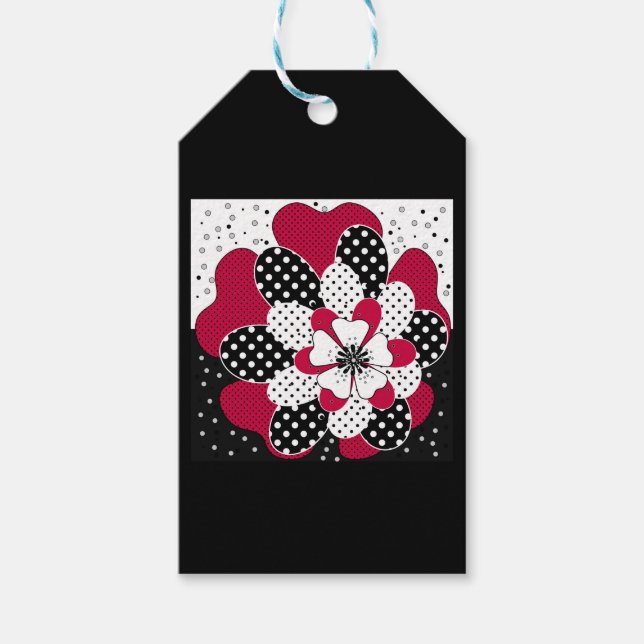 Étiquettes-cadeau Jeter l'oreiller patchwork Abstrait de quilting pa (Devant)