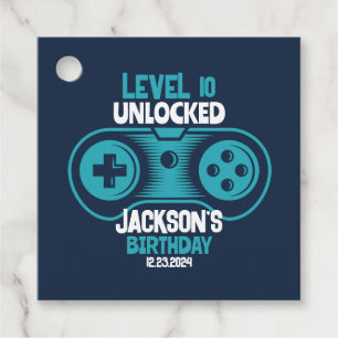 Étiquettes Cadeau Jeu Vidéo de jeu Thème Joueur Garçon Anniversaire