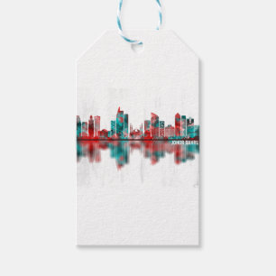 Étiquettes-cadeau Johor Bahru Malaysia Skyline