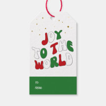Joie au Monde Fête Rouge et Vert Noël