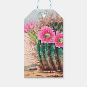Étiquettes-cadeau joli cactus