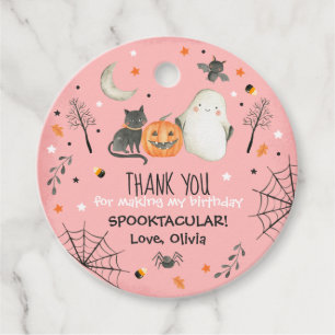 Étiquettes Cadeau Joli Halloween Ghost Spooktacular Anniversaire Déc