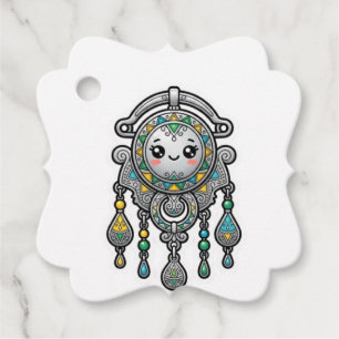 Étiquettes Cadeau Joli Kawaii Marocain Amazigh Tazarzit Broche en Ar