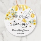 Jolie Abeilles de Miel Jaune Floral Baby shower d'