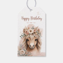 Jolie Fille Boho Cheval Premier Anniversaire
