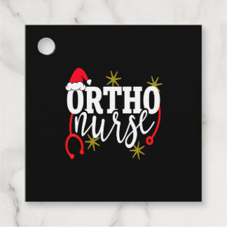 Étiquettes Cadeau Jolie Noël Orhto Nurse Santa Hat Vacances Rn