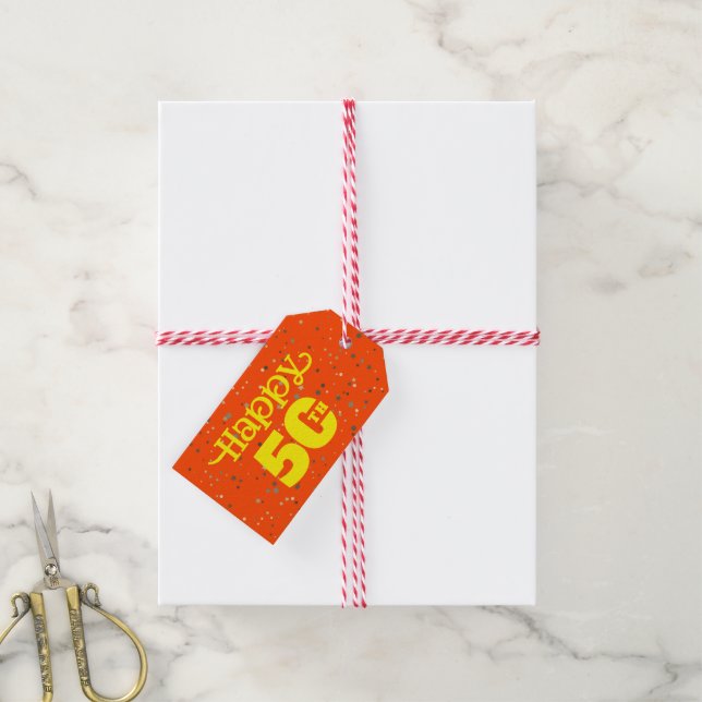 ÉTIQUETTES-CADEAU JOLIE ORANGE (With Twine)