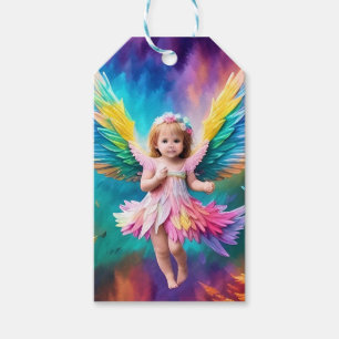 Étiquettes-cadeau Jolies ailes d'ange de bébé Art-38424
