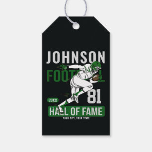 Étiquettes-cadeau JOUEUR DE Football Personnalisé Équipe NUMBER Spor