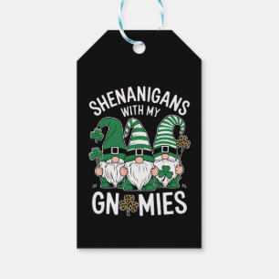 Étiquettes-cadeau Jour de la Saint Patrick Lucky Shamrock Leopard Gn