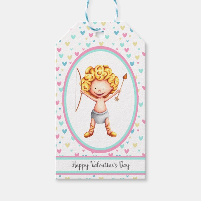Étiquettes-cadeau Jour de la Saint-Valentin (Devant)