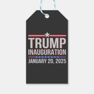 Étiquettes-cadeau Jour de l'investiture de Trump Janvier 2025 Présid