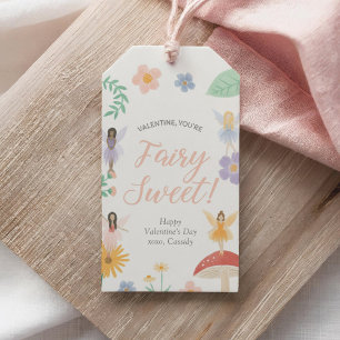 Étiquettes-cadeau Jour des Valentines pour les enfants de fées flora