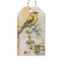 Journal de bord déchet d'oiseau jaune ensoleillé I