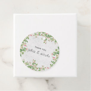 Étiquettes Cadeau Journal de style vintage mur ancien rose rose mari