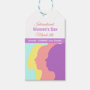 Étiquettes-cadeau Journée internationale de la femme 8 mars