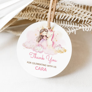 Étiquettes Cadeau Journée Magique Licorne Fête d'anniversaire