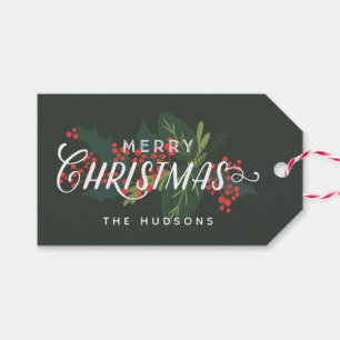 Étiquettes-cadeau Jours francs Joyeux Noël personnalisé à partir d