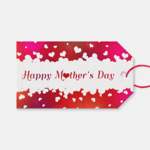 Étiquettes-cadeau Jovely Happy Mother's Day Hearts