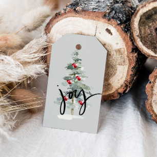 Étiquettes-cadeau Joy Christmas Tree