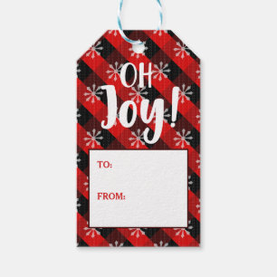 Étiquettes-cadeau Joy Noël