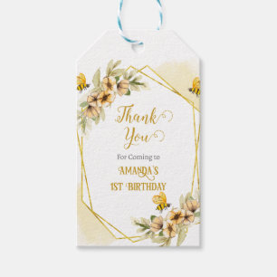 Étiquettes-cadeau Joyeuse fête d'anniversaire de l'apiculture