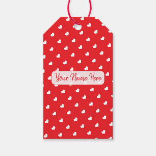 Étiquettes-cadeau Joyeuse Saint-Valentin Moderne Motif Amour