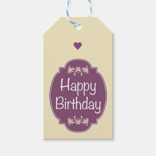 Étiquettes-cadeau Joyeux anniversaire (Devant)