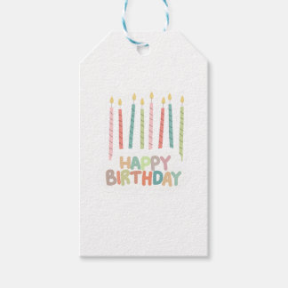 Étiquettes-cadeau Joyeux Anniversaire Avec Chandelles