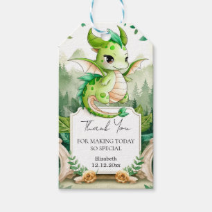 Étiquettes-cadeau Joyeux Baby shower Dragon