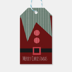 Étiquettes-cadeau Joyeux costume elf de Noël